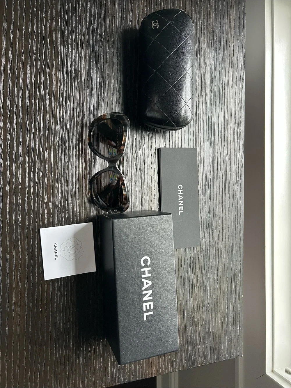 CHANEL Women's Tortoiseshell Brown Gradient Oversized Sunglasses